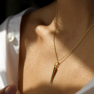 Plain Spear Drop Necklace in 925 Sterling Silver- The ‘Dawn’ Necklace - Danni Martinez