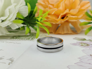 Plain Classic Wedding Band in 925 Sterling Silver- The ‘Lincoln’ Wedding Band - Danni Martinez