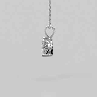 3.5 CT Trillian Moissanite Solitaire Diamond Necklace in 925 Sterling Silver- The ‘Silas’ Necklace - Danni Martinez
