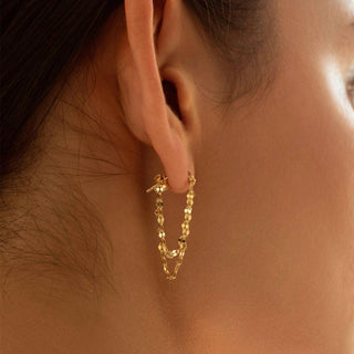 Shimmering Chain Earrings in 925 Sterling Silver- The 'Tabitha' Earrings - Danni Martinez