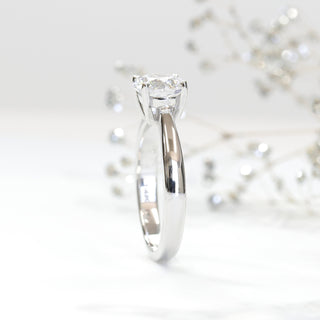 1.2 CT Round Moissanite Solitaire Diamond Ring in 925 Sterling Silver- The ‘April’ Ring - Danni Martinez