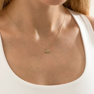 0.01 CT Round Moissanite Solitaire Diamond Necklace in 925 Sterling Silver- The ‘Natasha’ Necklace - Danni Martinez